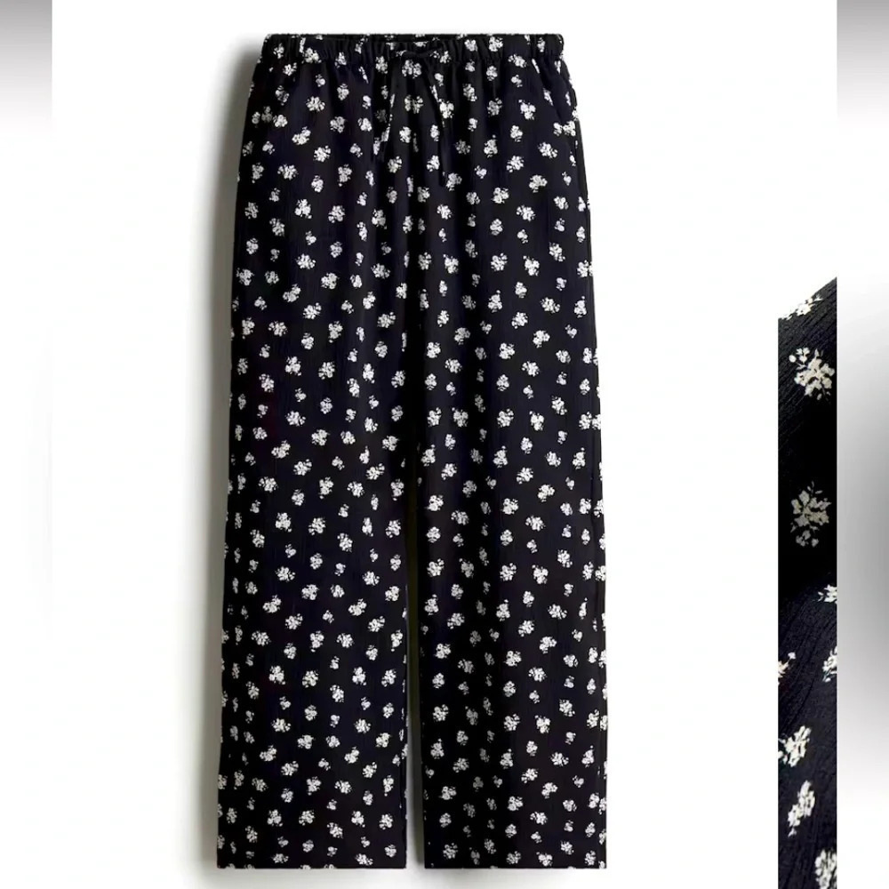 & other stories Paris atelier floral high waist cropped pants 110$ boho spring